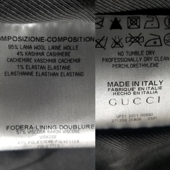 Gucci Wool and Cashmere Gray Pencil Skirt 44 8 - Picture 6 of 7